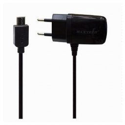 Trade Shop - Caricabatteria Da Rete Fissa Con Attacco Micro Usb 5pin 5v-1000mah Maxtech Ca-s004 -