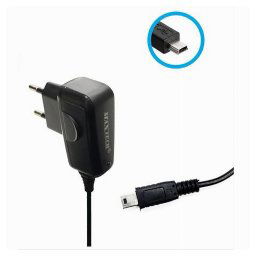 Trade Shop - Caricabatterie Con Attacco Mini Usb V3 Per Smartphone Uscita Mini Usb Maxtech Ca-s007 -