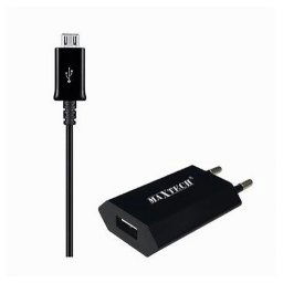 Trade Shop - Caricabatterie 2x1 5pin Per Samsung Galaxy Series Smartphone 5v/1a Maxtech Ms-t002 -