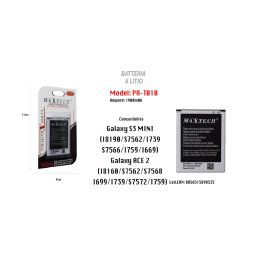 Trade Shop - Batteria A Litio Galaxy S3 Mini Ace 2 Ricambio Cellulare Smartphone 1900mah Maxtech Pa-t010 -