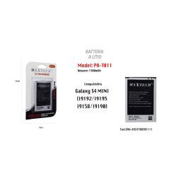 Trade Shop - Batteria Galaxy S4 Mini A Litio Cellulare Smartphone Ricambio 1900mah Maxtech Pa-t011 -