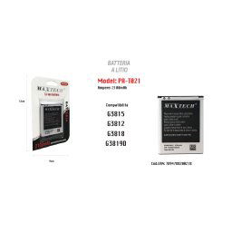 Trade Shop - Batteria A Litio 2100mah Per Samsung Galaxy G3815 G3812 G3818 G3819d Maxtech Pa-t021 -