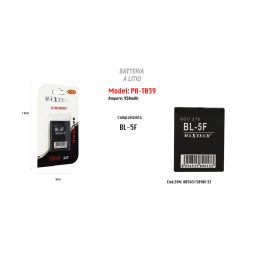 Trade Shop - Batteria Compatibile Con Modello Bl-5f 950mah A Litio 3.7v Smartphone Maxtech Pa-t039 -