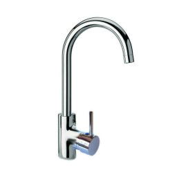 Trade Shop - Rubinetto Lavello Cucina Canna Alta Girevole 360° Miscelatore Monocomando 69145 -