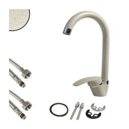 Trade Shop - Miscelatore Canna Alta Avena 52943 Doppio Foro Monocomando Rubinetteria -