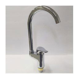 Trade Shop - Miscelatore Rubinetto Canna Alta 52963 Doppio Foro Monocomando Rubinetteria -