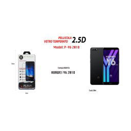 Trade Shop - Pellicola Vetro Temperato Per Huawei Y6 2018 Salva Proteggi Display Maxtech P-y6 2018 -