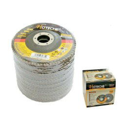 Trade Shop - Set 10 Disco Abrasivo Lamellare Diametro 115x22.23mm Grana 40 Per Smerigliatrice -