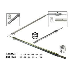 Trade Shop - Asta In Acciaio Per Fresa A Tazza Carotatrice Con Attacco Sds Max O Sds Plus Cm -