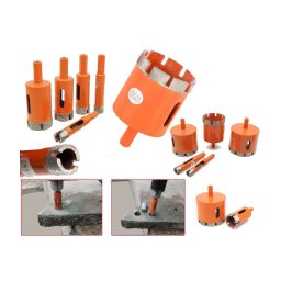 Trade Shop - Frese A Tazza Diamantata Diam. ø 14-50 Mm Per Vetro Marmo Ceramica E Vetroresina -