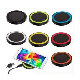 Trade Shop - Portatile Mini Wireless Qi Power Carica Batteria Esterna Caricatore Caricabatter -