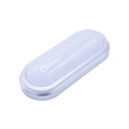 Trade Shop - Applique Lampada Led 8 Watt Antinebbia Plafoniera Opaca Luce Calda A Parete -