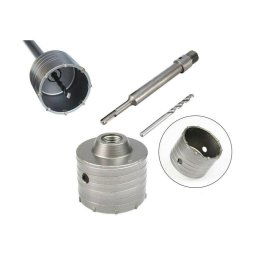 Trade Shop - Fresa A Tazza 65mm Carotatrice Con Asta Sds Plus 90mm Calcestruzzo Cemento -