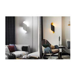 Trade Shop - Applique Da Parete Led Attacco G9 Doppia Luce Lampada Design Moderno Spirale E53 -