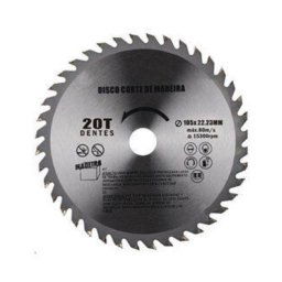 Trade Shop - Disco Taglio Legno Smerigliatrice Angolare Circolare Sega 105x22.23 Mm 20 Denti -