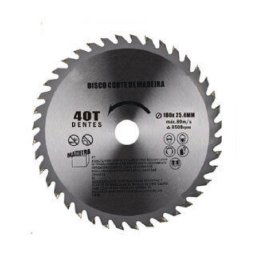 Trade Shop - Disco Taglio Legno Smerigliatrice Angolare Circolare Sega 180x25.4 Mm 40 Denti -