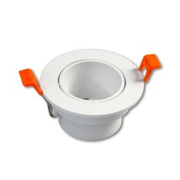 Trade Shop - Portafaretto Foro Profondo Incasso Per Faretto Bianco Illuminazione Soffitto P22 -