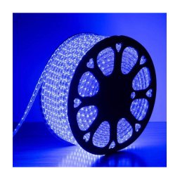 Trade Shop - Striscia Led Luminosa Flessibile 100 Mt Luce Blu 5050 220v Illuminazione Cw579 -