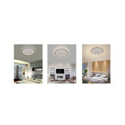 Trade Shop - Plafoniera A Led Moderna Da Soffitto Tonda 43watt Luce Fredda Naturale Calda C13 -