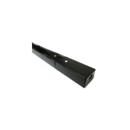 Trade Shop - Binario 1mt Elettrificato 2poli Rinforzato Monofase Nero Per Faro Pista-n Bina-n -