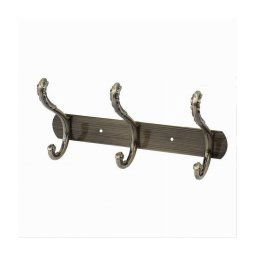 Trade Shop - Appendino Con 3 Ganci A Farfalla Parete Multiuso Viti 25x5.5cm 52184 Appendiabiti -