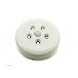 Trade Shop - Faretto Led 1w Luce Bianca Fredda 5 Led Armadio Sensore Movimento Calamitata -