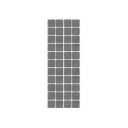 Trade Shop - Set 2 Confezioni 36 Pezzi Gommini Feltrini Quadrati 2.5x2.5cm Antigraffio Sedie -