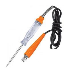 Trade Shop - Tester Penna Circuiti 1522 Punta Acciaio Manico Plastica Tensione Con Clip Auto -