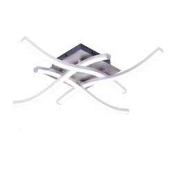 Trade Shop - Plafoniera Moderna Led Soffitto Con Bracci A Onda Luce Fredda Naturale Calda C05 -