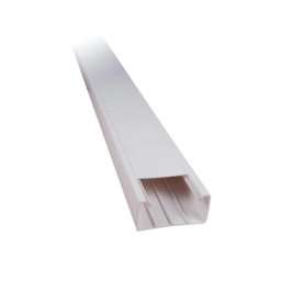 Canalina per cavi elettrica 40x25 mm in plastica passacavi bianco