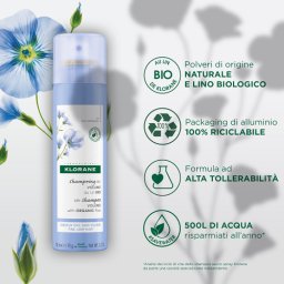 Shampoo Secco Volume Lino Bio Klorane 150ml
