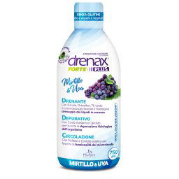 Drenax Forte Plus Mirtillo ed Uva integratore drenante e depurativo 750 ml