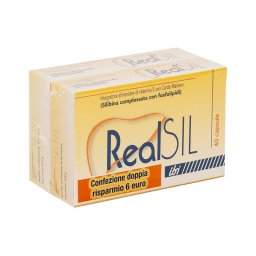 Realsil Integratore antiossidante per la funzionalità del fegato bipack 80 capsule