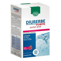 Diurerbe Forte integratore di estratti vegetali con Potassio e Magnesio 24 pocket drink