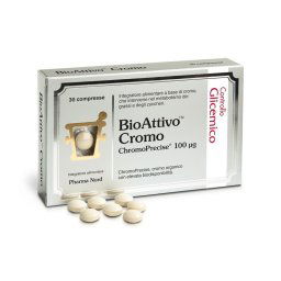 Bioattivo Cromo integratore per metabolismo di zuccheri e grassi 30 compresse
