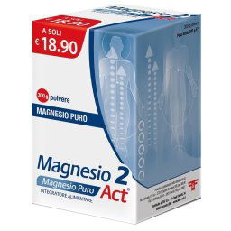 Magnesio 2 Act Mg Puro integratore per il benessere psicofisico 300 g