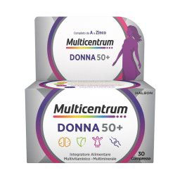 Multicentrum Donna 50+ integratore multivitaminico per donne dopo i 50 anni flacone 30 compresse