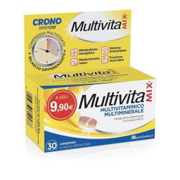 Multivita Mix Crono senza zucchero integratore multivitaminico 30 compresse