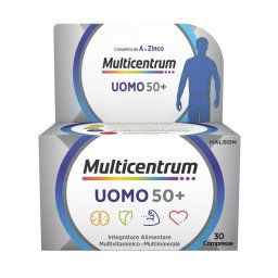 Multicentrum Uomo 50+ integratore multivitaminico-multiminerale per uomini dopo i 50 anni 30 compresse