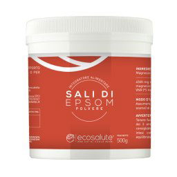Sali di Epsom polvere integratore naturale per stanchezza e affaticamento 500 g