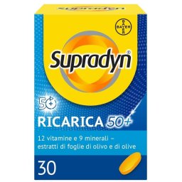 Supradyn Ricarica 50+ integratore alimentare multivitaminico per adulti dai 50 anni formato 30 compresse