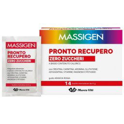 Massigen Magnesio Pronto Recupero Zero zuccheri integratore ricostituente 14 bustine