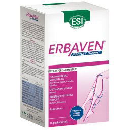 Erbaven integratore per funzionalità del microcircolo e pesantezza degli arti inferiori 16 pocket drink da 20 ml