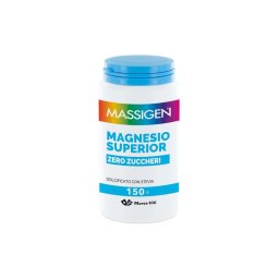 Massigen Magnesio Superior Zero zuccheri integratore per stanchezza e insonnia barattolo 150 g