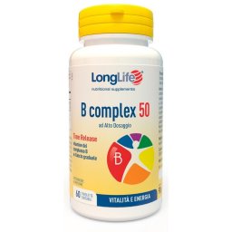 Longlife B Complex 50 Integratore di vitamine del complesso B confezione 60 tavolette