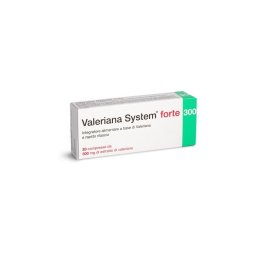 Valeriana System Forte 300 integratore rilassante per conciliare il sonno 20 compresse