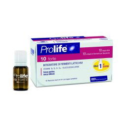 Prolife 10 Forte integratore alimentare di fermenti lattici 10 flaconcini