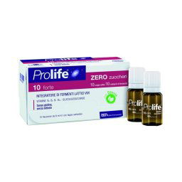 Prolife 10 Forte integratore di fermenti lattici Zero Zuccheri 10 flaconcini