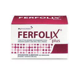 Ferfolix Plus integratore a base di Ferro e vitamina C 20 bustine