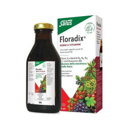 Floradix Linfa d'erbe ricca di Ferro integratore minerale vitaminico 500 ml